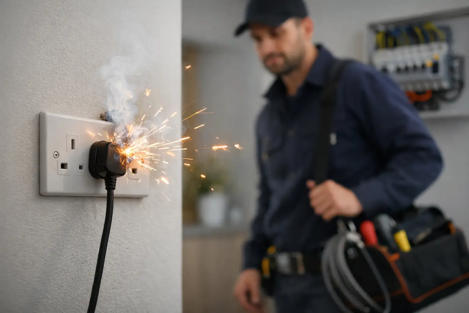 Why Sockets Spark and When to Call an Electrician